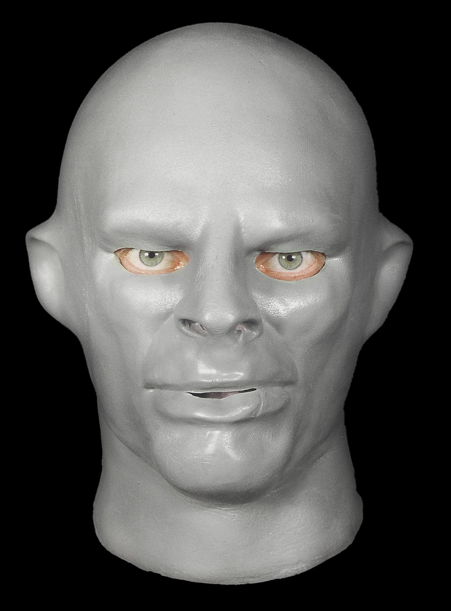 Realistische Phantom Maske aus Schaumlatex grau