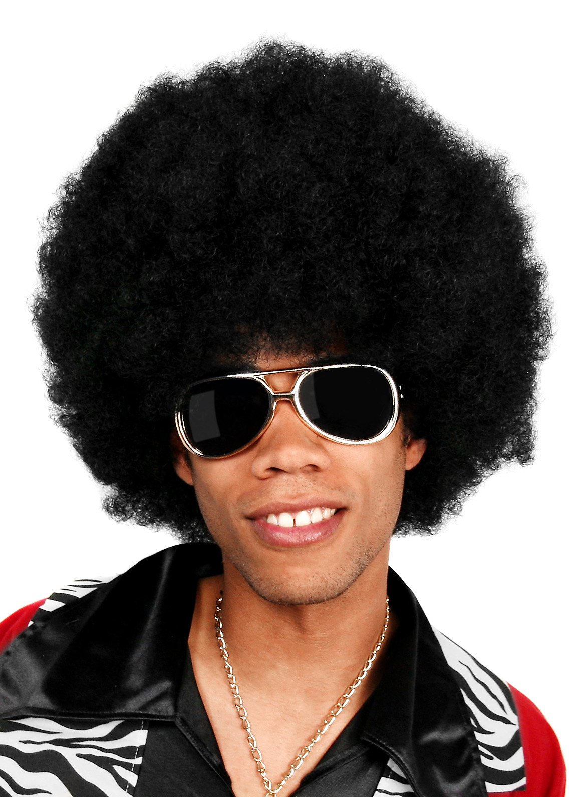 Afro Deluxe schwarz Perücke Afro Deluxe schwarz Perücke