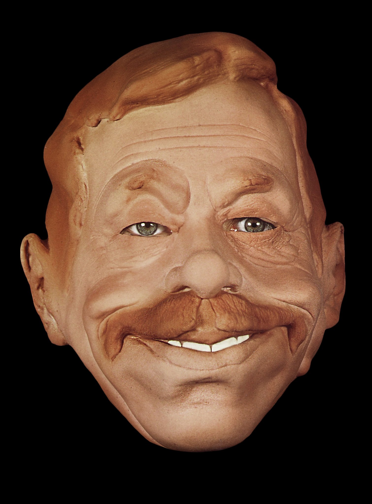 Maschera realistica di Vaclav Havel realizzata in schiuma di lattice