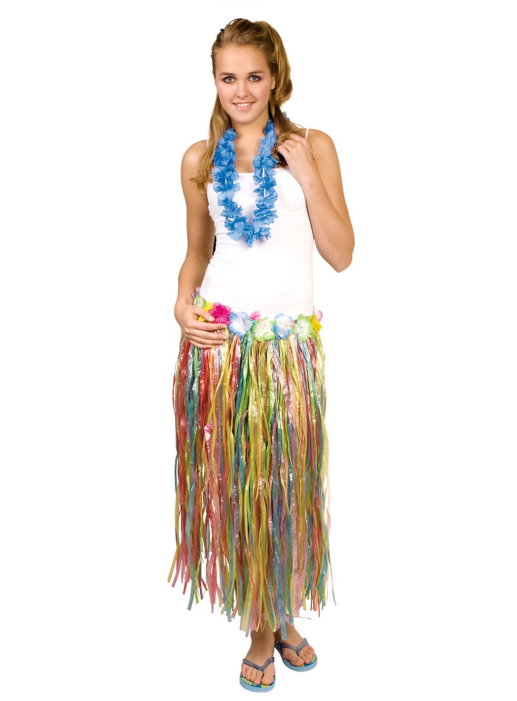 Falda Hula Multicolor Disfraz