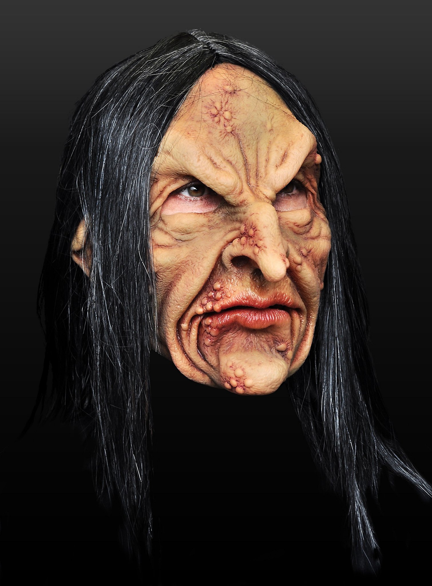 Obskurant Maske aus Latex | Halloween Maske für Männer | Größe: | Farbe: Beige