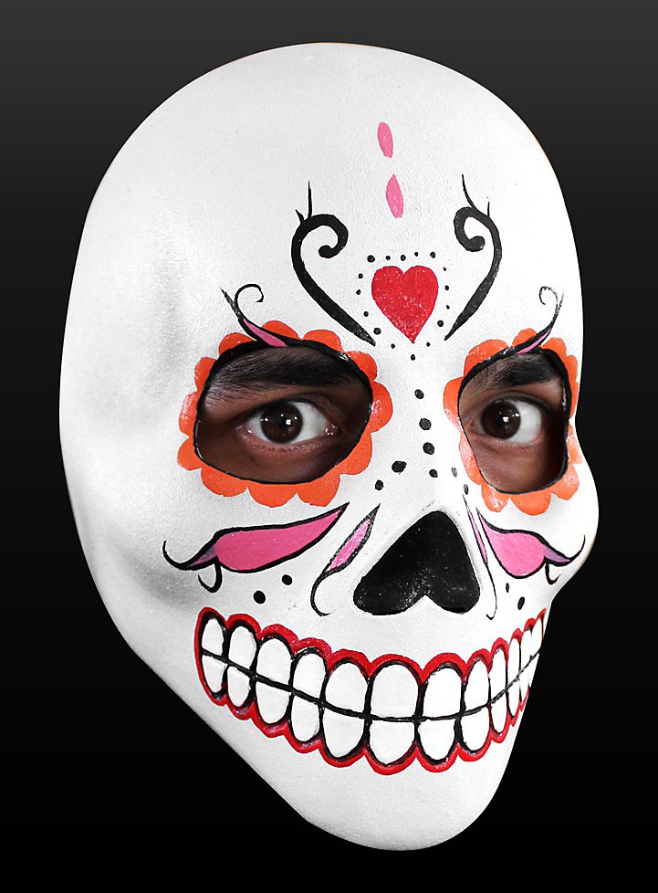 Day of the Dead Mask Lady Death Made of Latex