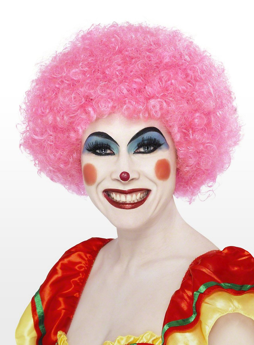 Clown pink Perücke Clown pink Perücke
