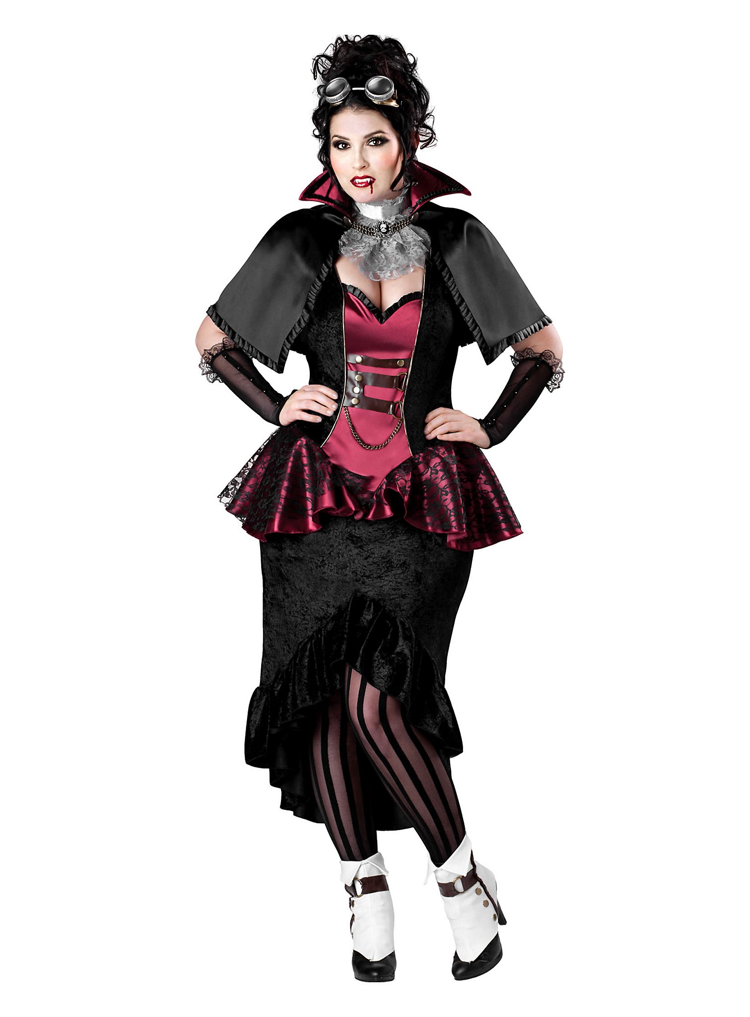 Steampunk Vampier Lady Kostuum