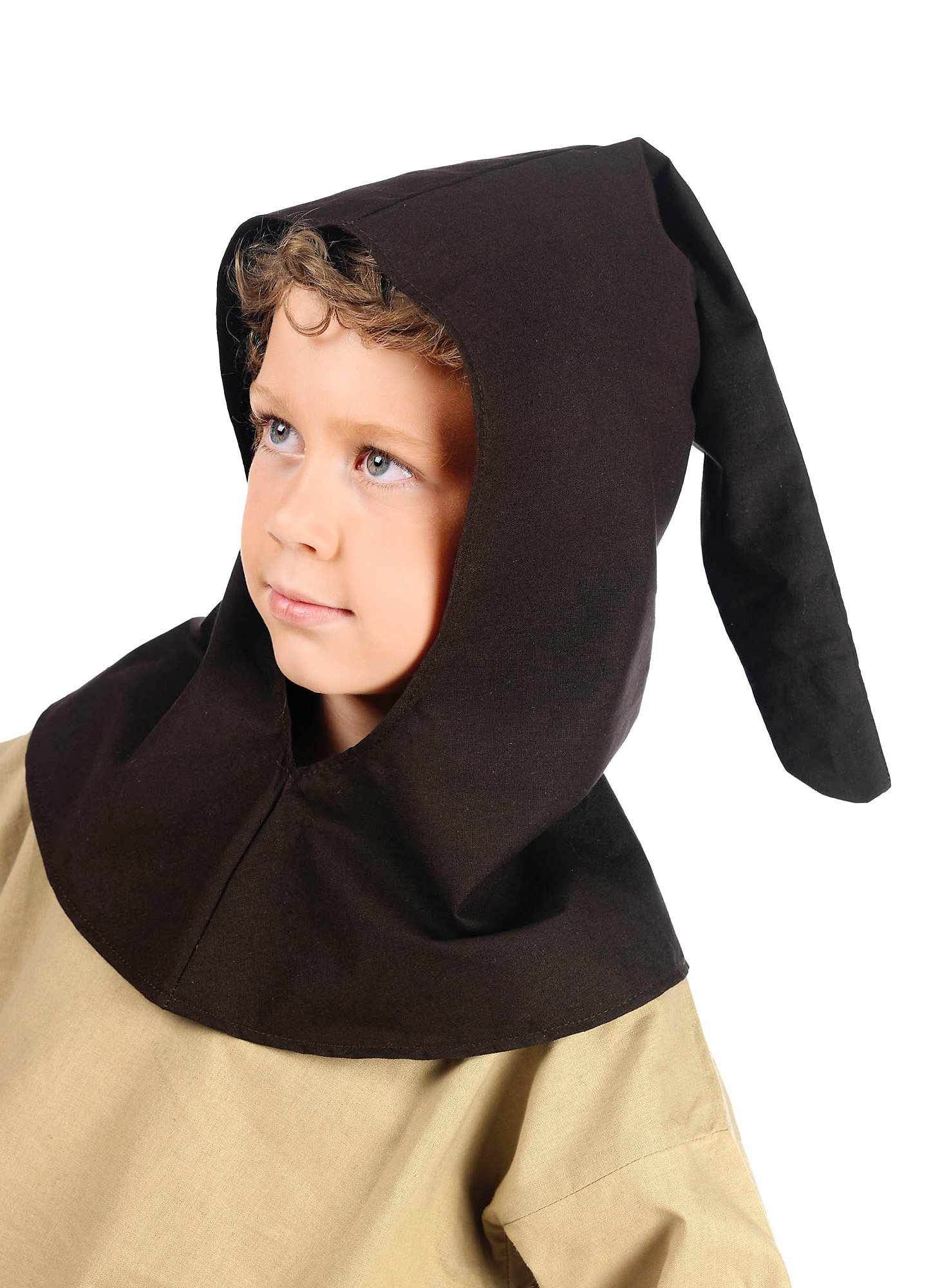 Cogulla Medieval Marrón Para Niños