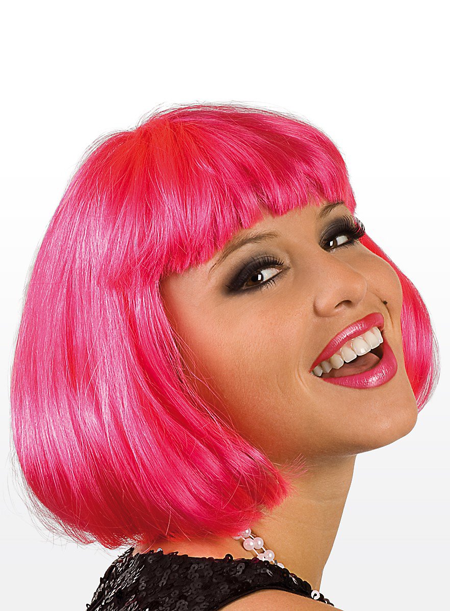 Pagenschnitt pink Perücke Pagenschnitt pink Perücke