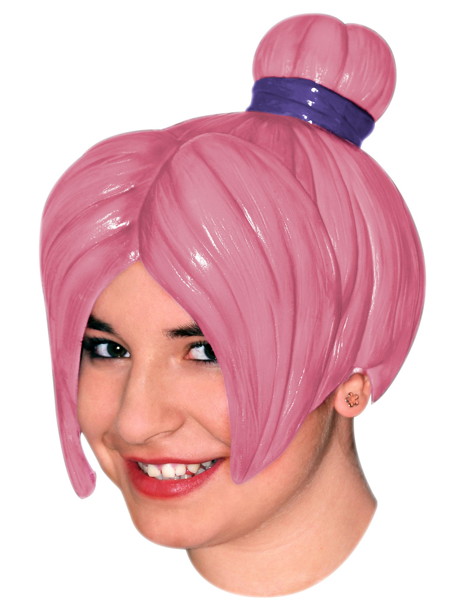 Manga Girl pink Perücke aus Latex Manga Girl pink Perücke aus Latex