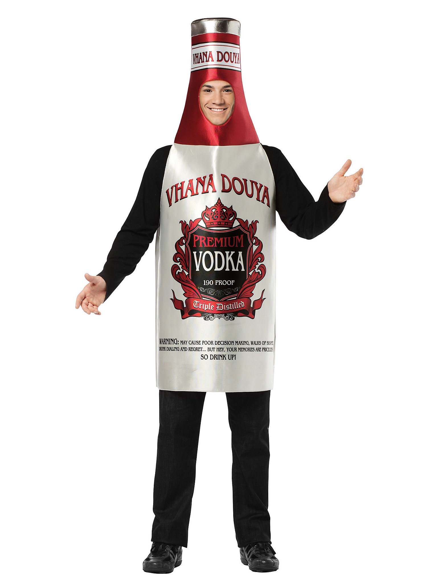 Disfraz De Botella De Vodka Para Carnaval