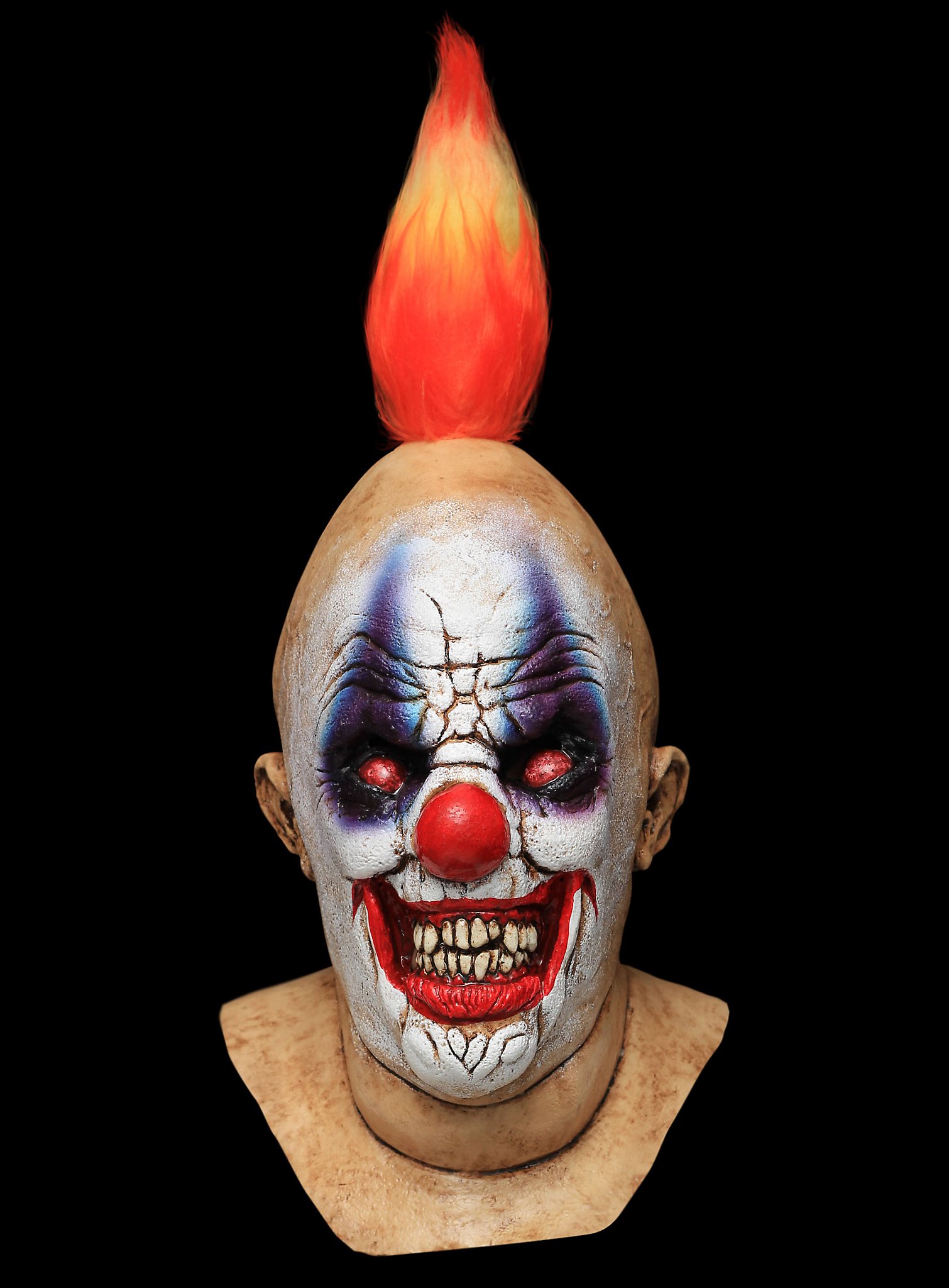 Flammenclown Maske Flammenclown Maske