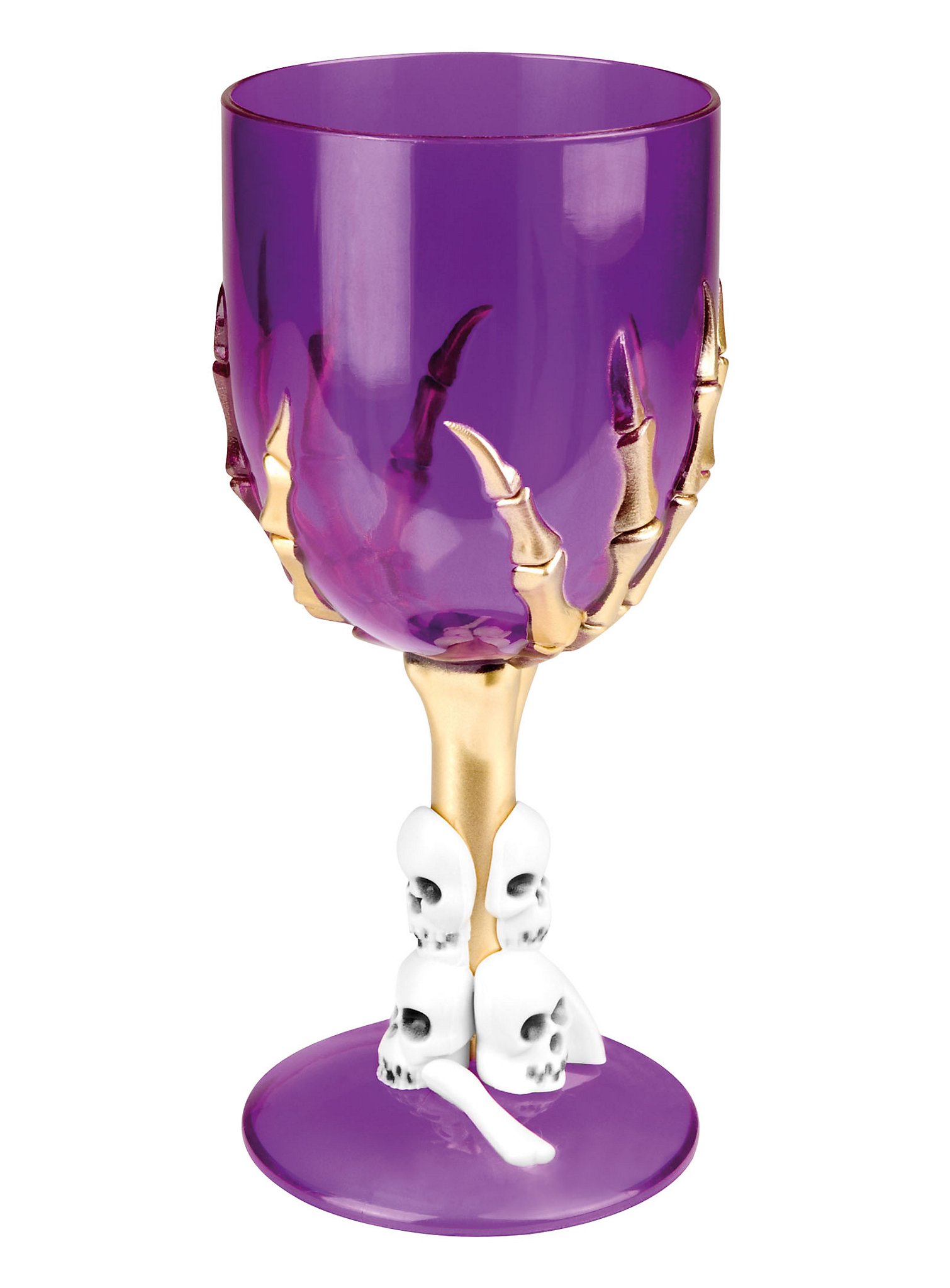 Calice têtes de mort violet