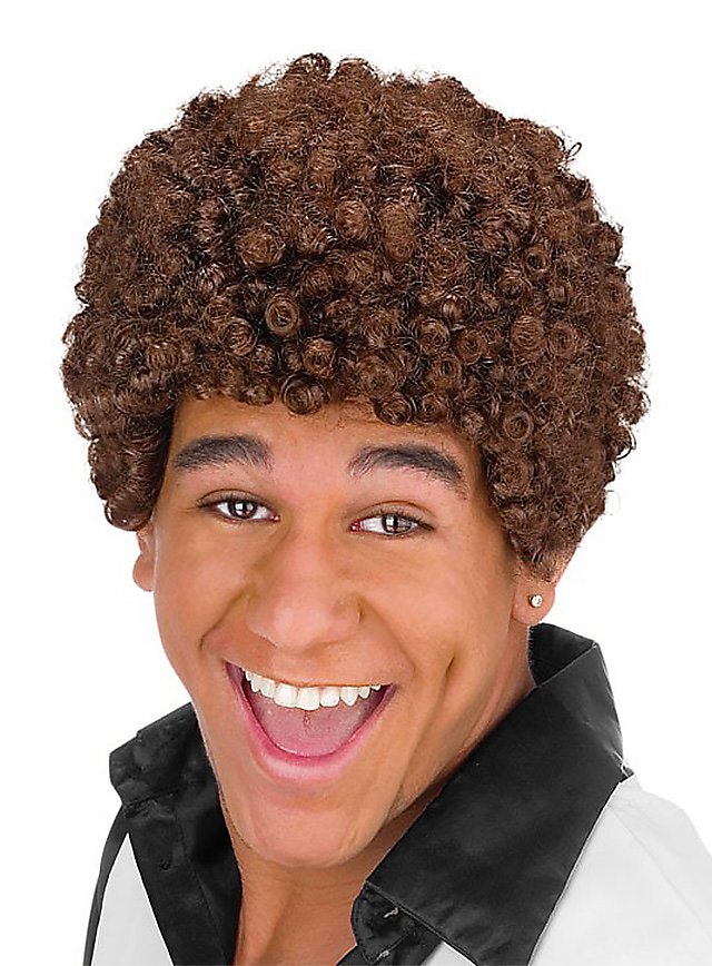 80er Afro Perücke braun 80er Afro Perücke braun