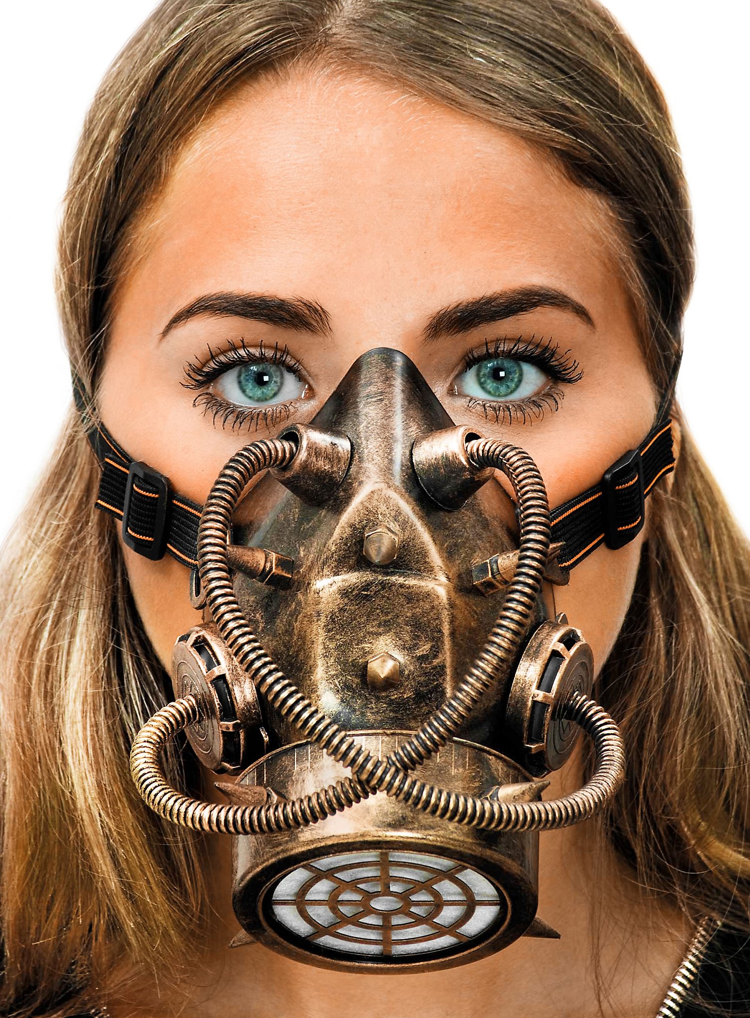 Steampunk gas mask bronze