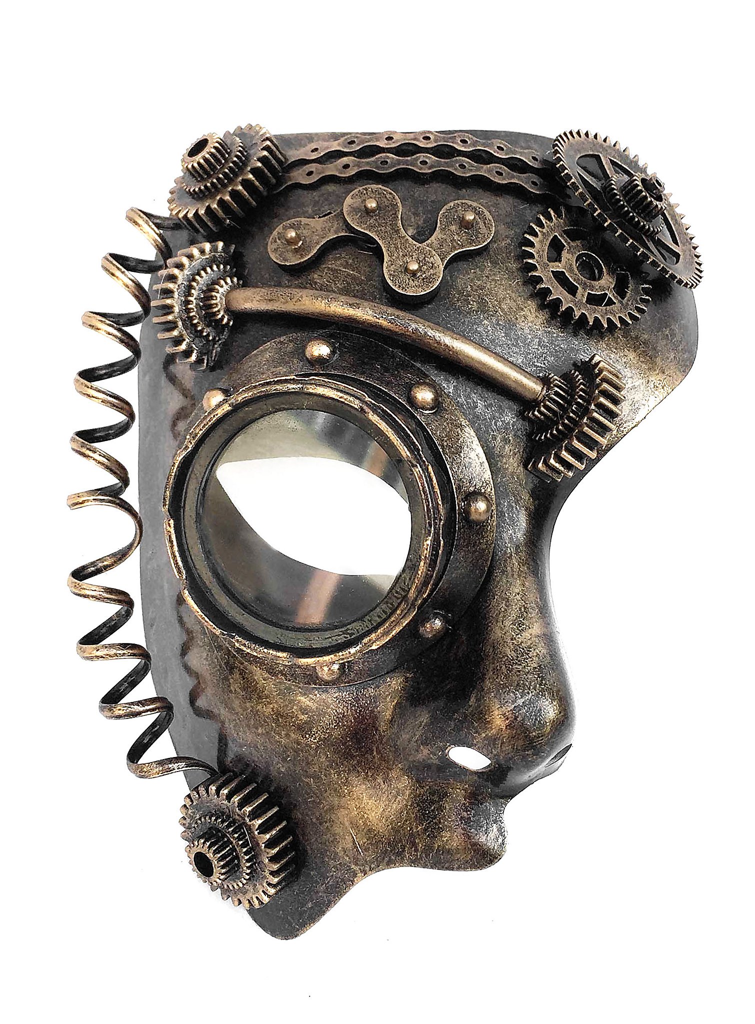 Steampunk half-mask android