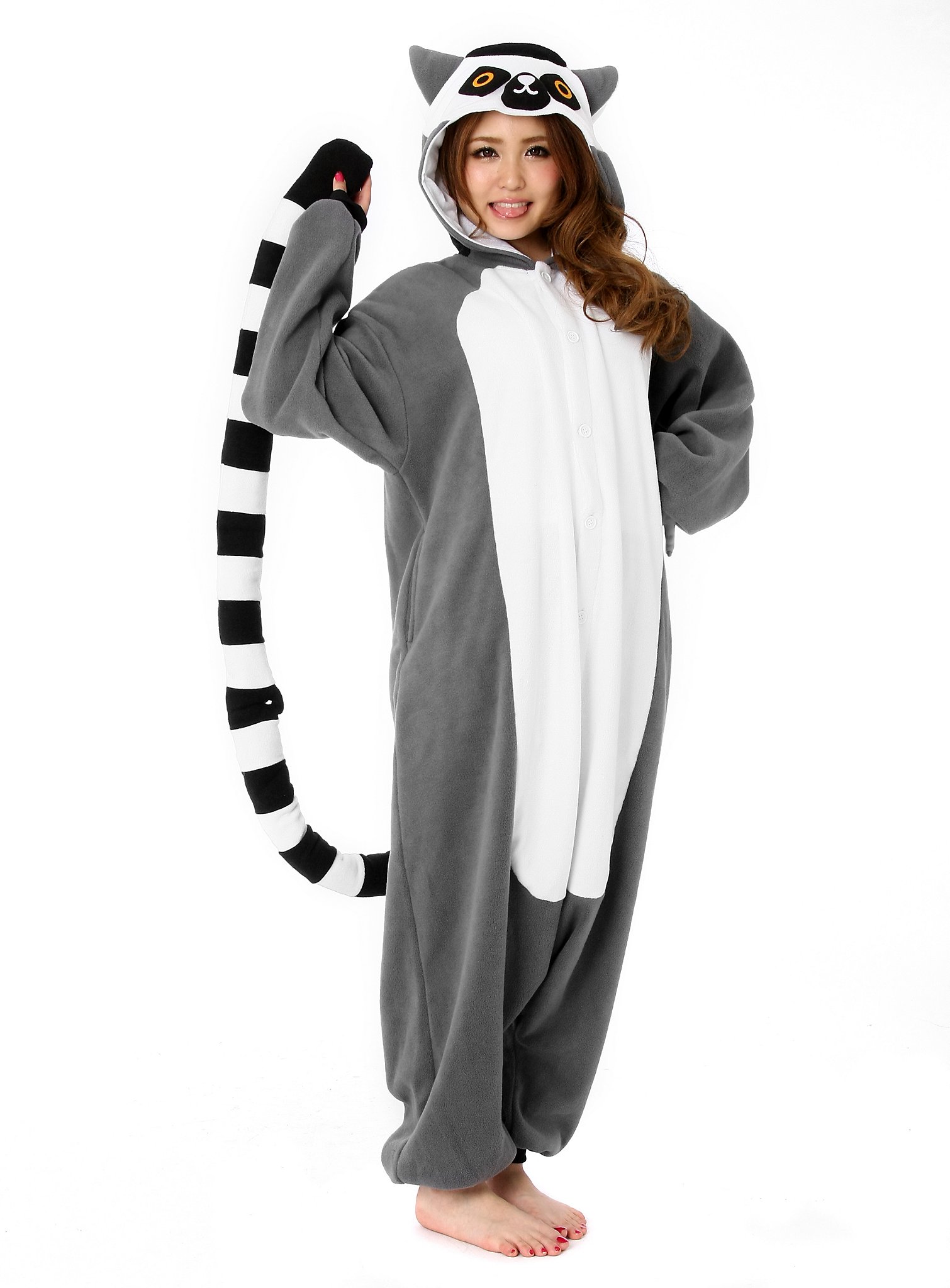 Lemur Kigurumi Kostuum