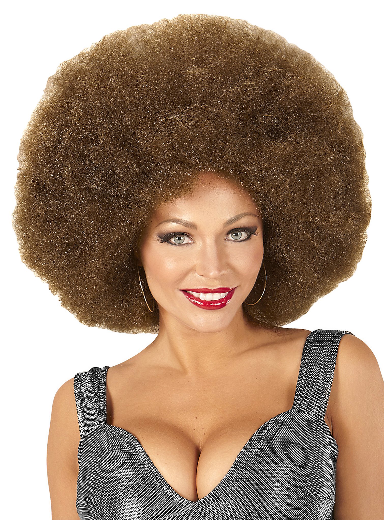 Afro XXL Perücke braun Afro XXL Perücke braun
