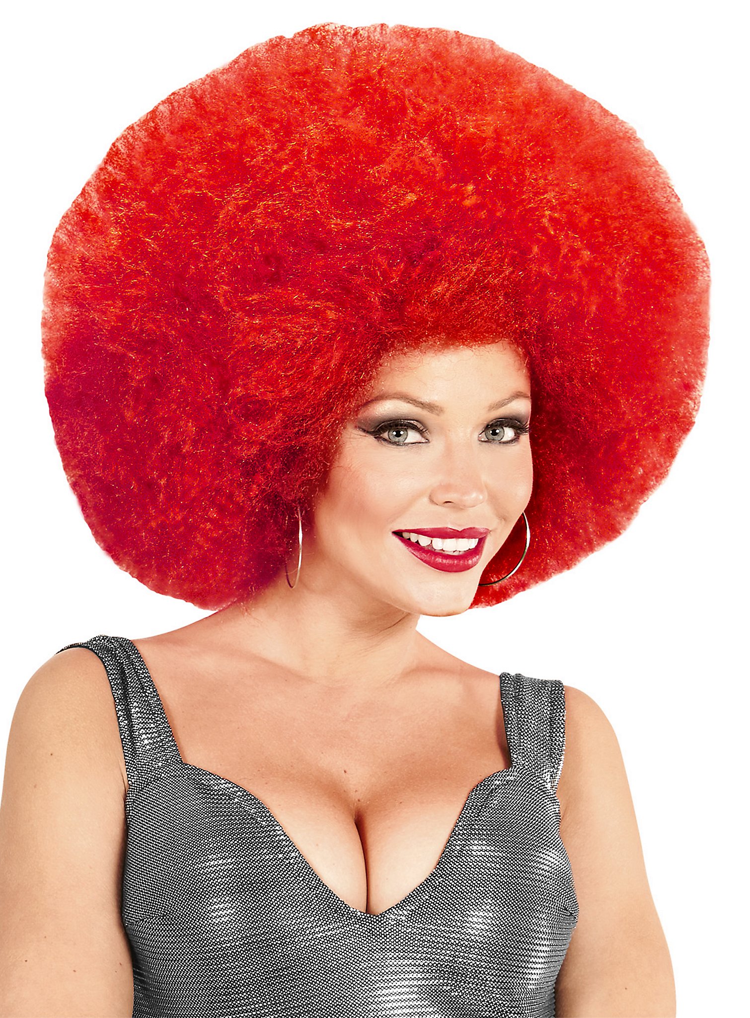 Afro XXL Perücke rot Afro XXL Perücke rot