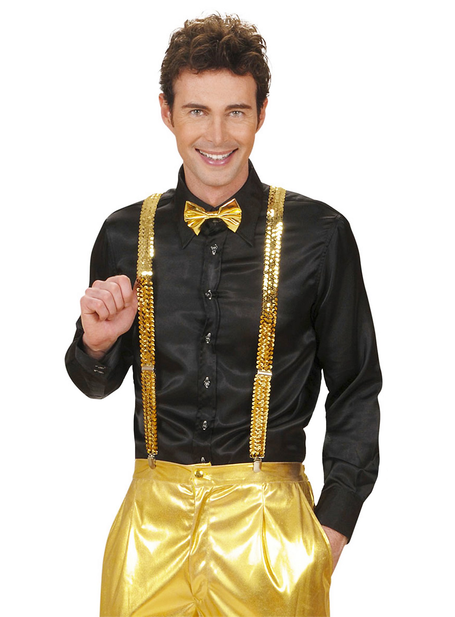 Bretels Pailletten Goud