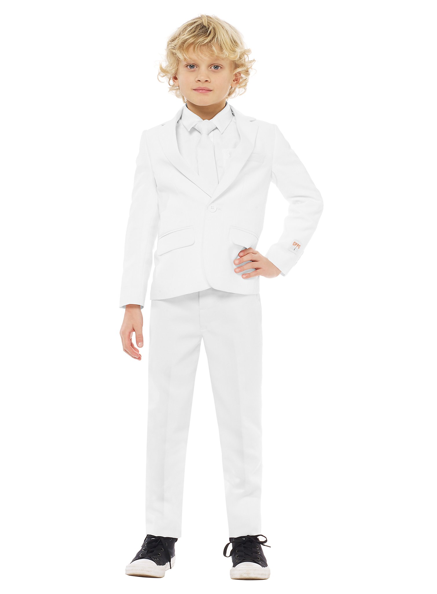OppoSuits Boys White Knight Suit For Children