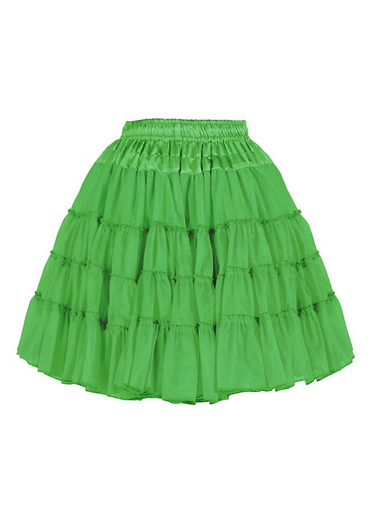 Petticoat Deluxe vert 2 couches