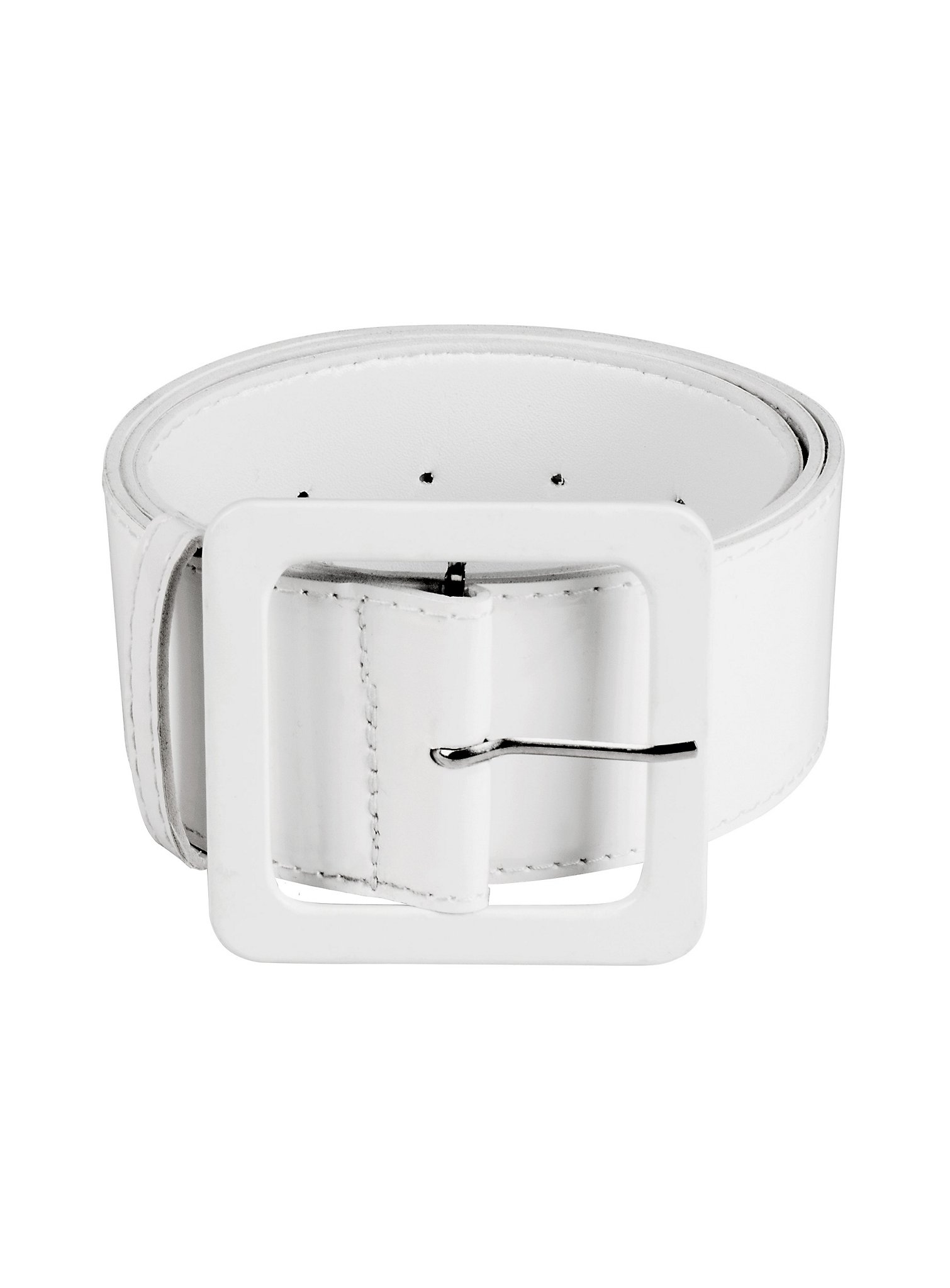 White lacquer belt