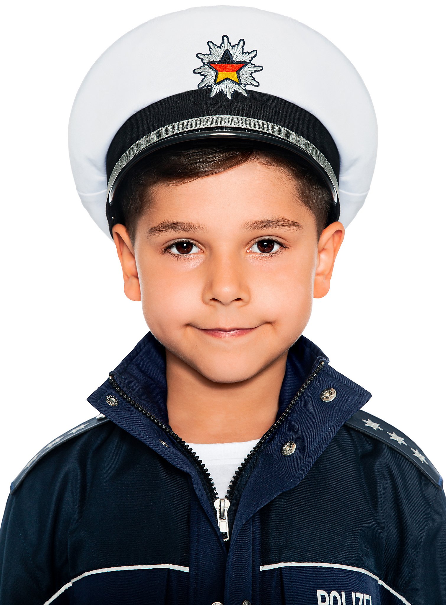 Police hat for children white