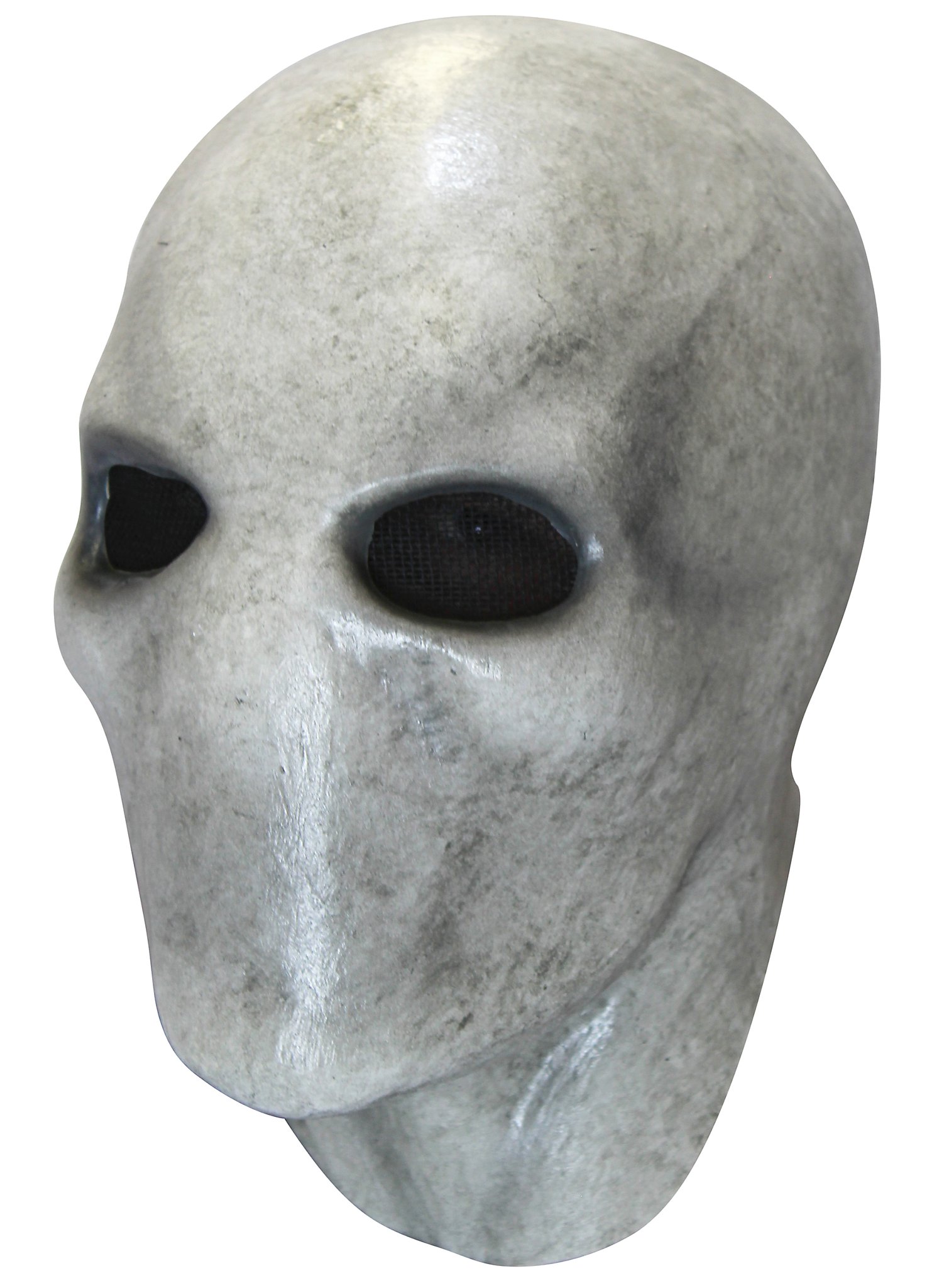 Slenderman grau Vollmaske | Halloween Maske für Männer | Größe: | Farbe: Grau