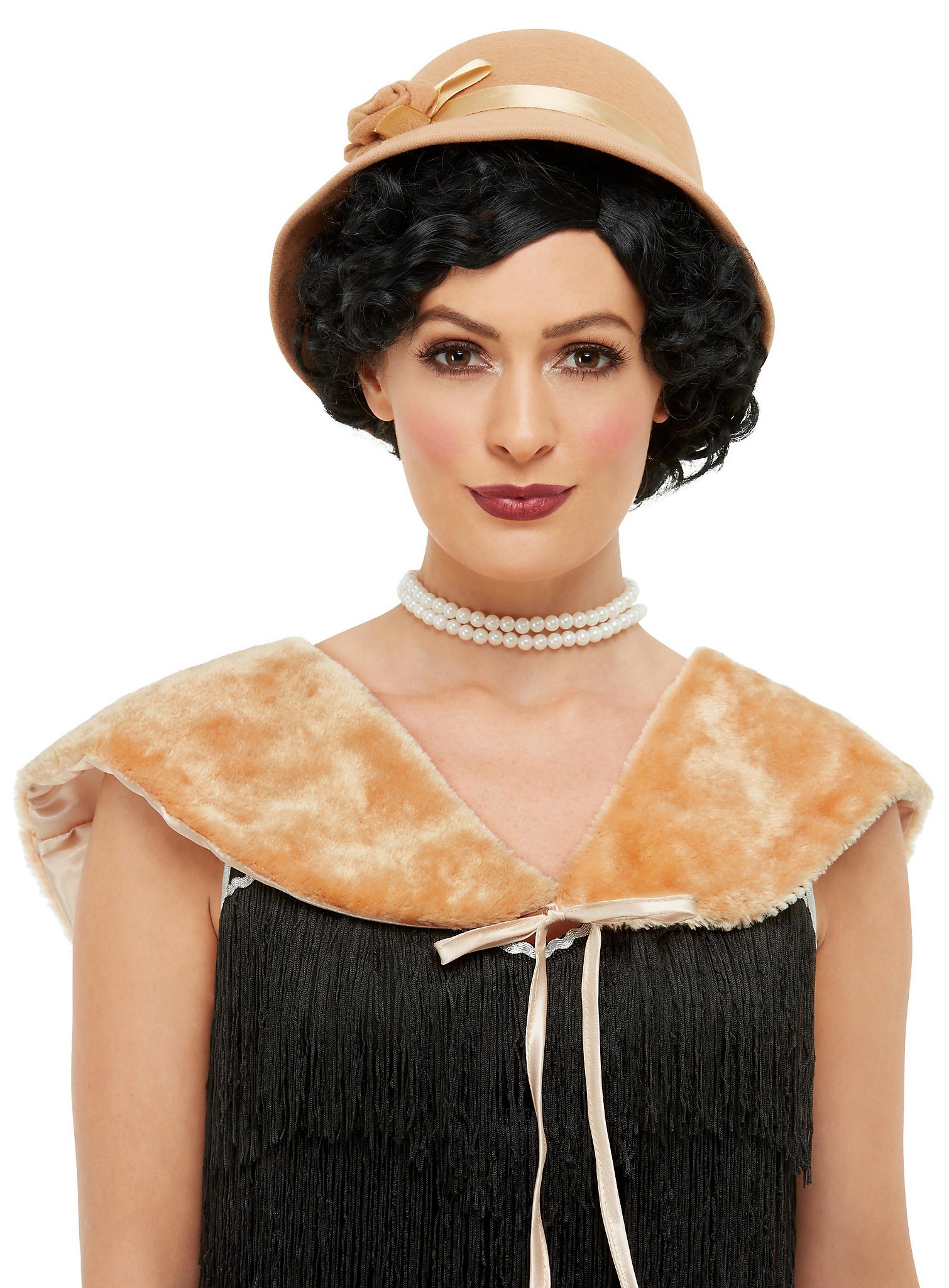 20er Jahre Accessoire-Set creme