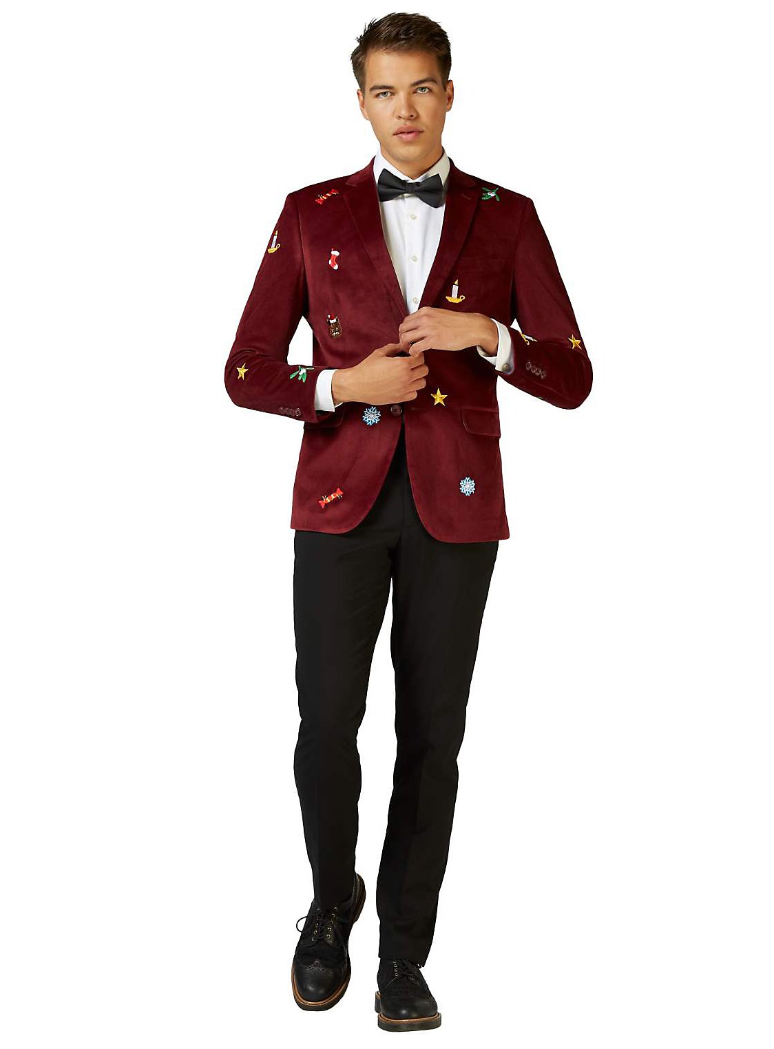 OppoSuit Blazer Deluxe X-Mas Icons bordeaux