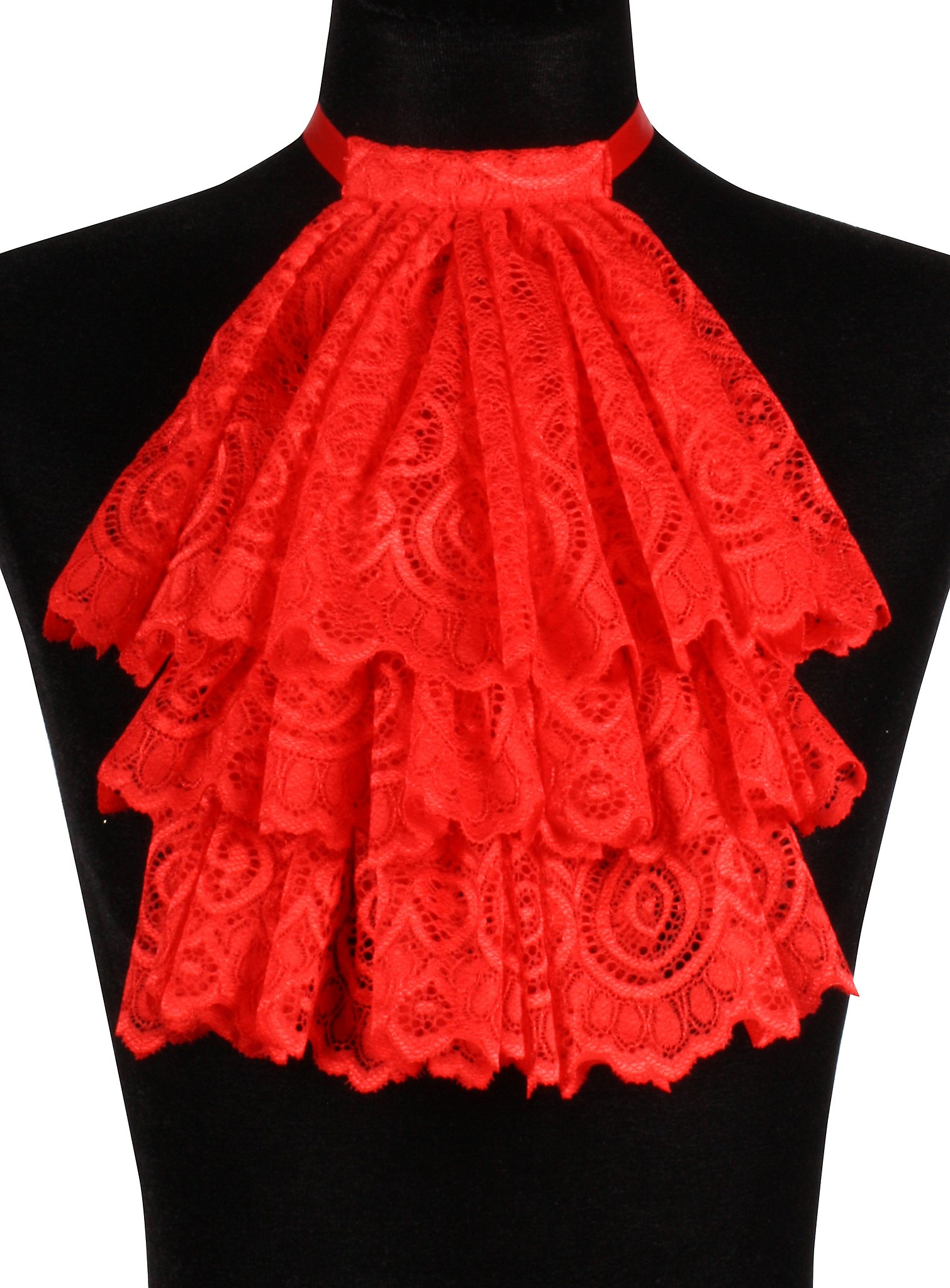 Top jabot red
