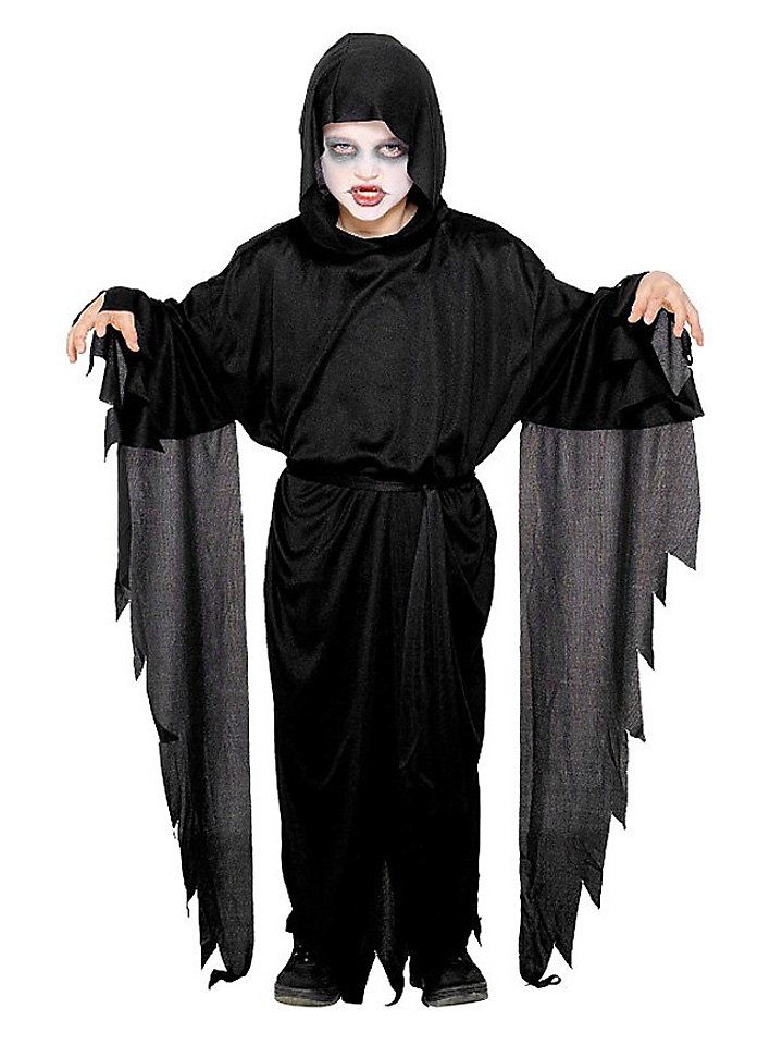 Screamer Kinderkostüm | Halloween Kostüm für Kinder | Größe: 116-128 | Farbe: Schwarz