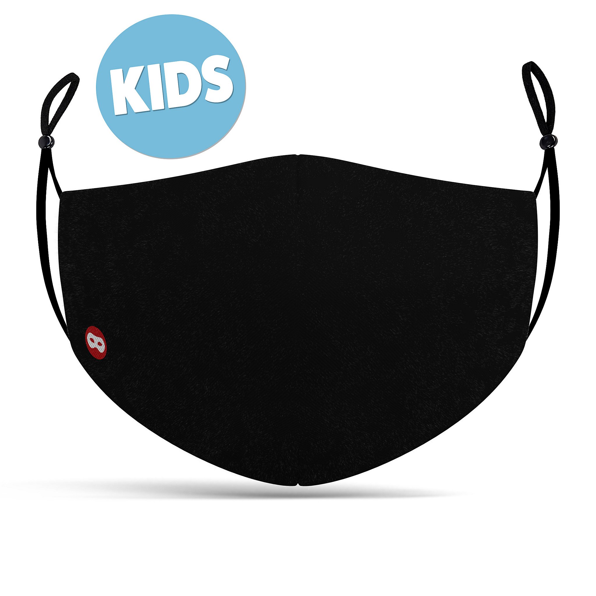Mascarilla De Tela Para Niños Negra