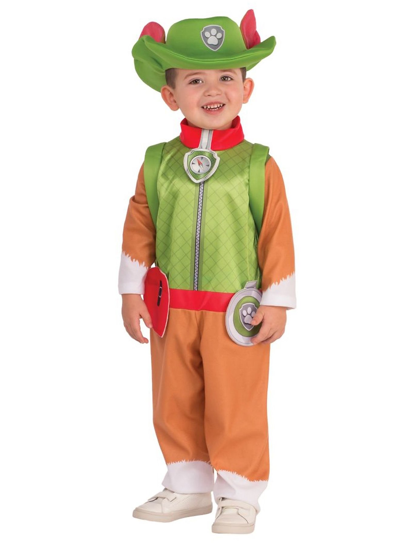 Paw Patrol Tracker Kinderkostüm | Halloween Kostüm für Kinder | Größe: 116 | Farbe: Orange
