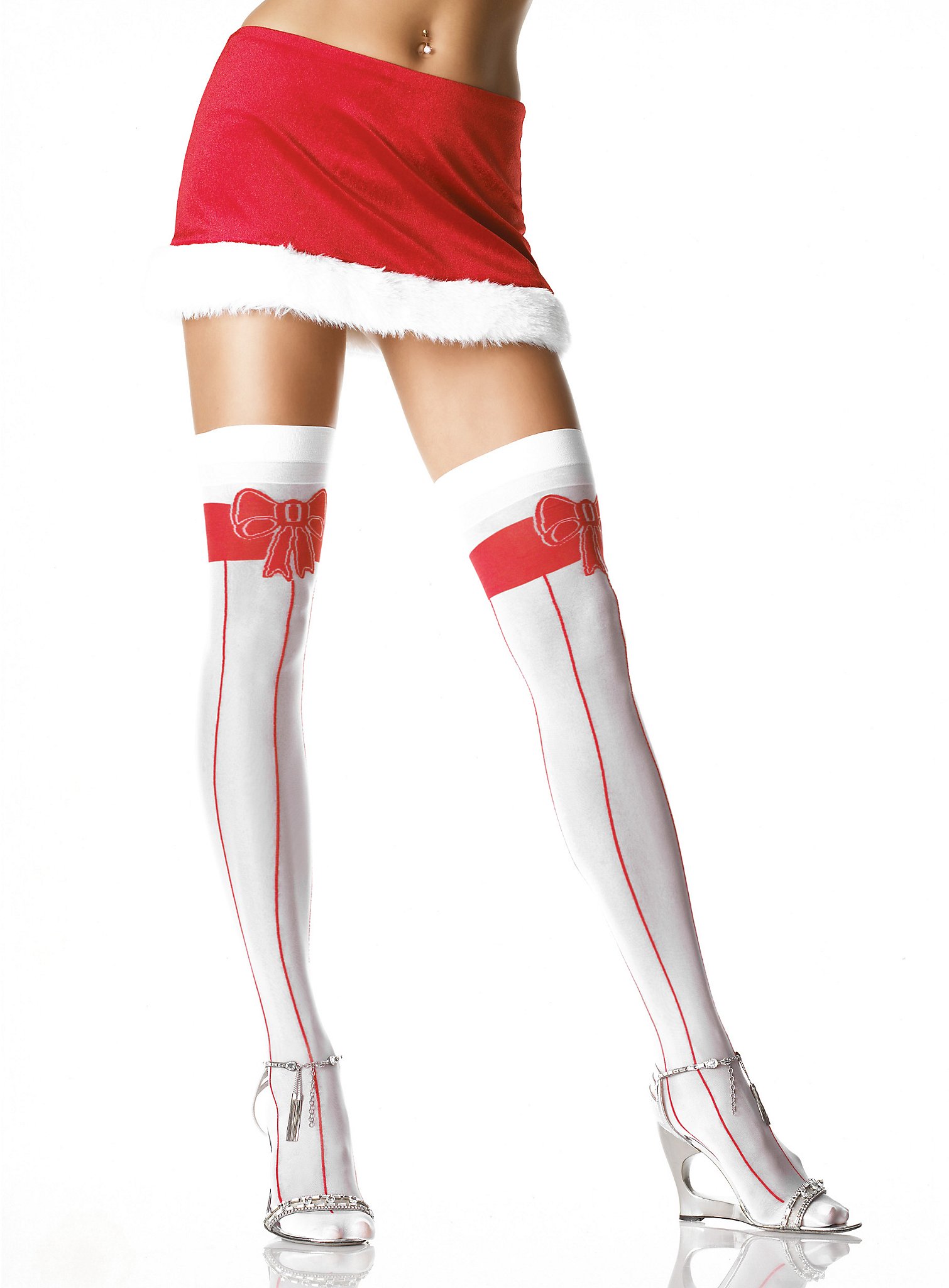 Bas à imprimé nœuds