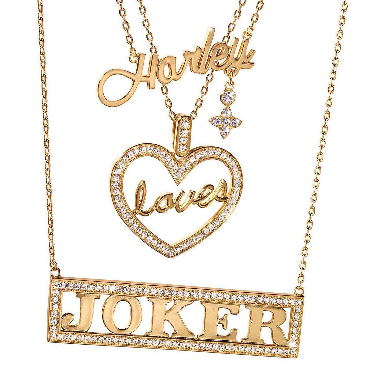 DC - Harley Loves Joker necklace set