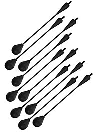 10 Bulloni da balestra con testa rotonda Arma Larp