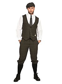 1920'erne Dandy Mørkegrøn Kostumesæt Til Mænd