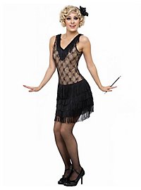 1920'erne Swing Kjole Sort