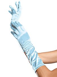 20er Jahre Handschuhe hellblau