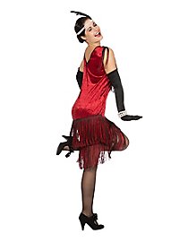 20s evening dress bordeaux