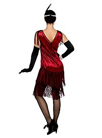20s evening dress bordeaux