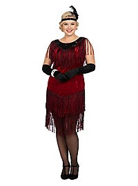 20s evening dress bordeaux