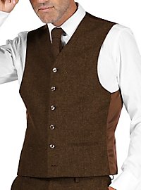 20s suit vest brown