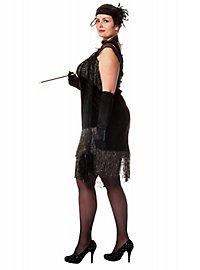 20s velvet dress with glitter fringe - maskworld.com
