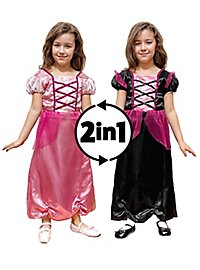 2in1 Prinzessinkostüm & Hexenkostüm für Kinder