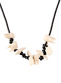 3D-Druck - 8 Stk. menschliche Zähne als Anhänger mit Lederband