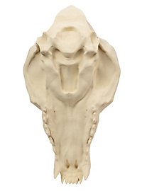 3D-printed wolf skull for self-painting (25cm)