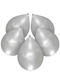 5 illooms Ballons LED argentés