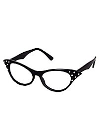 50er Brille schwarz