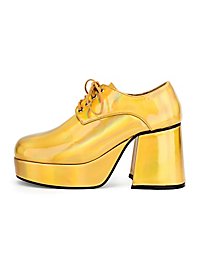 Plateauschuhe Herren gold