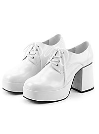 70er Schuhe Herren weiß